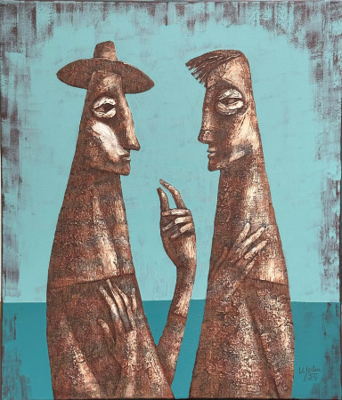 Malé věci, akryl, 70x60